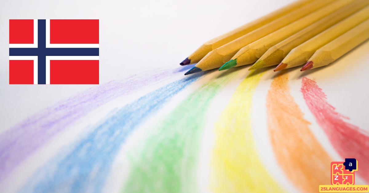 Learn Norwegian - Color Vocabulary