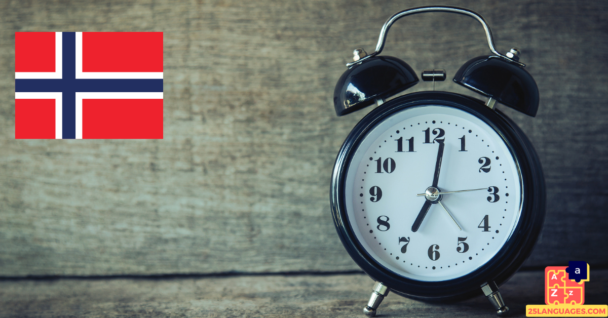 Apprendre le norvégien - Vocabulaire du temps