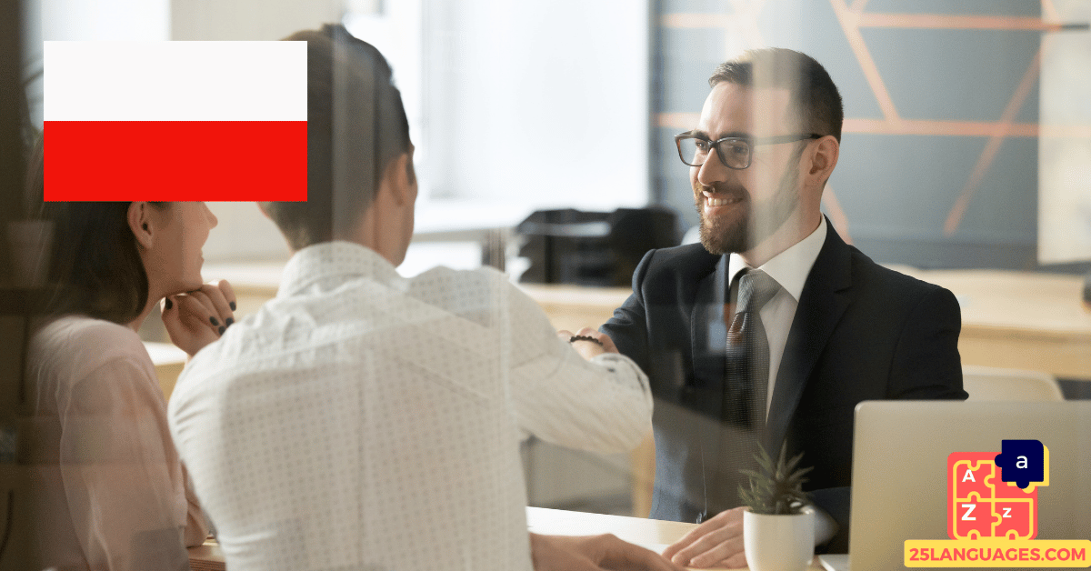 تعلم البولندية - عبارات في البنك