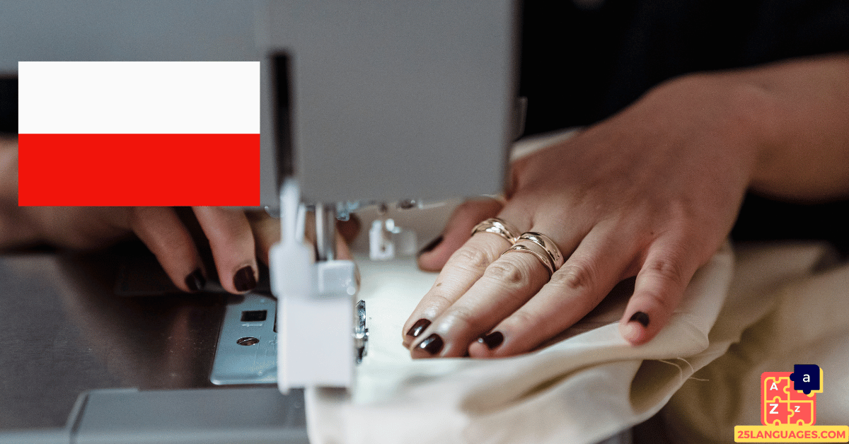 Learn Polish - Sewing Tools