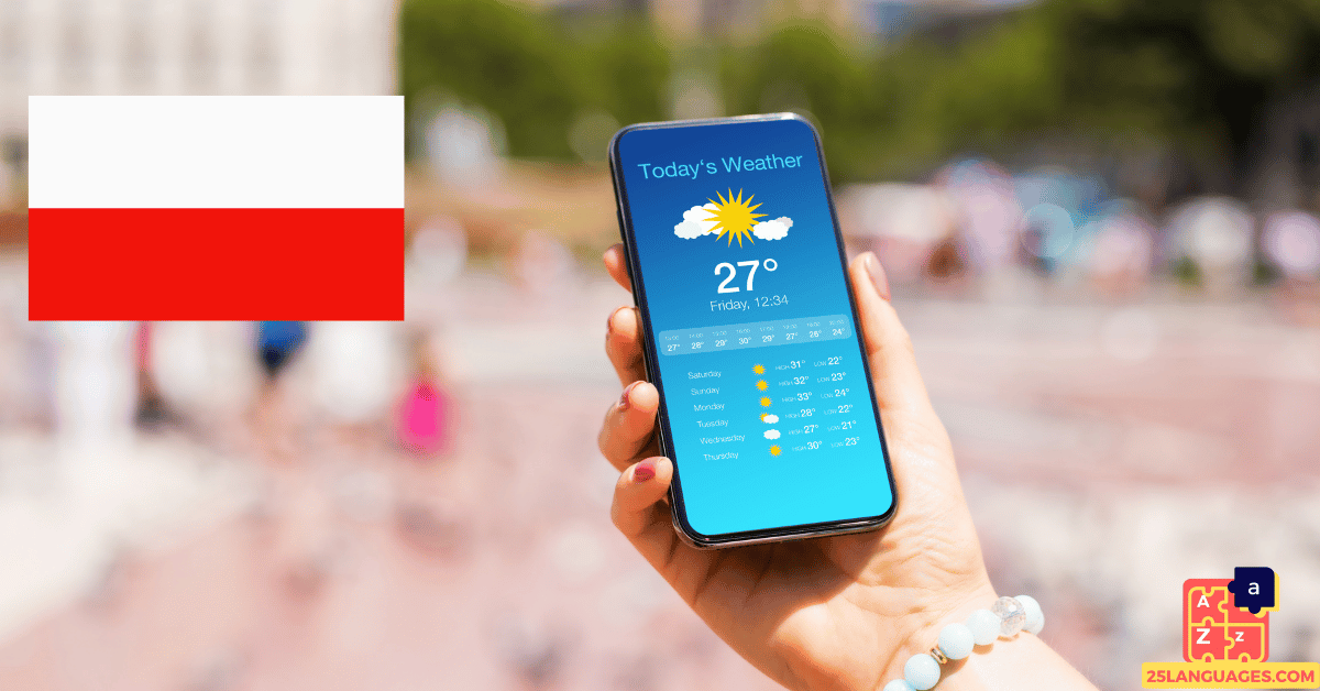 تعلم البولندية - حالات الطقس