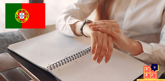تعلم البرتغالية - عبارات لمعرفة الوقت