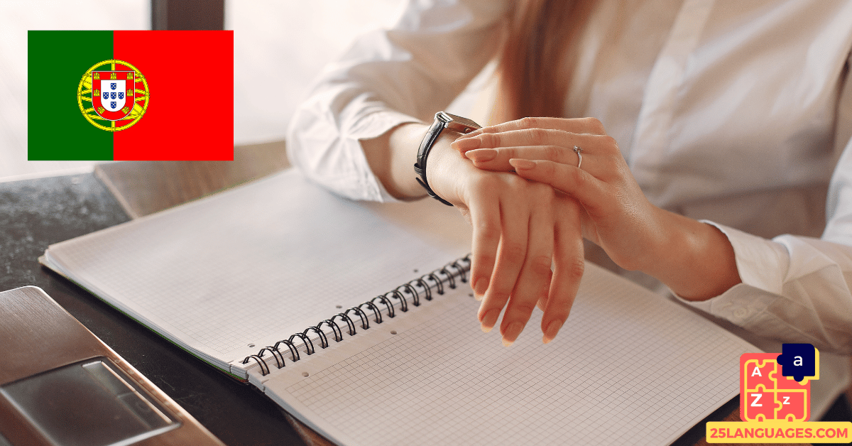 تعلم البرتغالية - عبارات لمعرفة الوقت