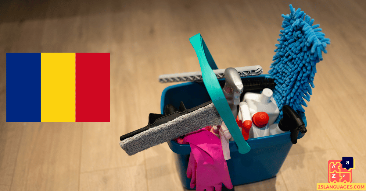 Learn Romanian - Cleaning Tools