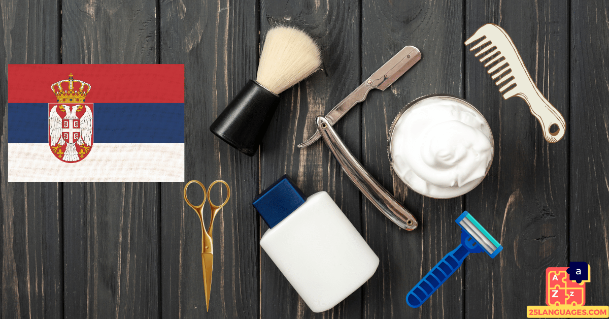 Apprendre le serbe - Outils du coiffeur