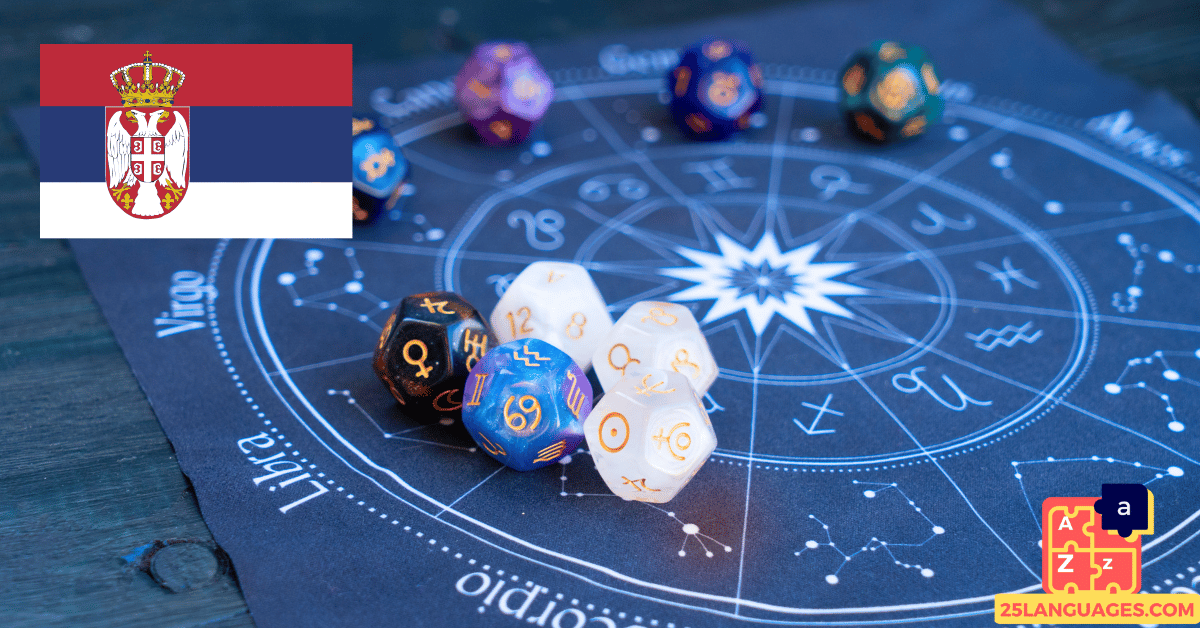 Apprendre le serbe - phrases pour horoscopes personnels