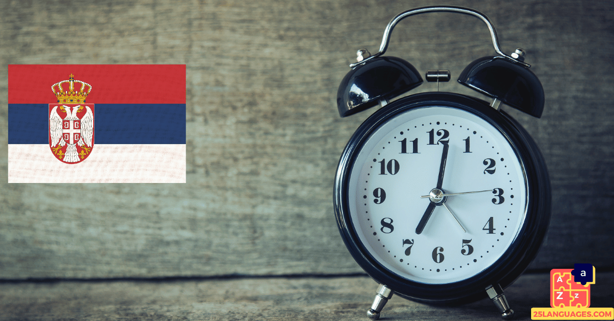 Apprendre le serbe - Vocabulaire du temps
