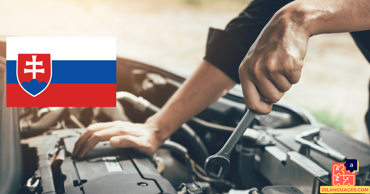 Learn Slovak - Mechanic Tools