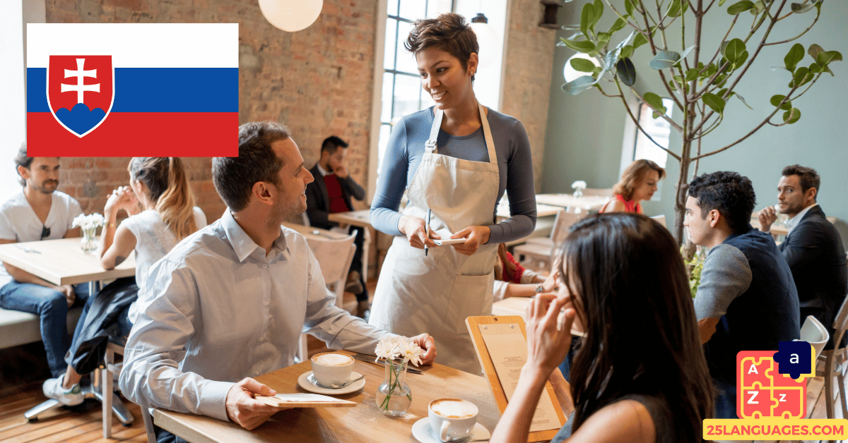 Learn Slovak - Phrases At the restaurant/cafe