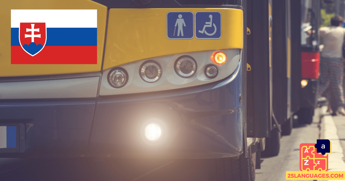 Learn Slovak - Phrases for Public transportation