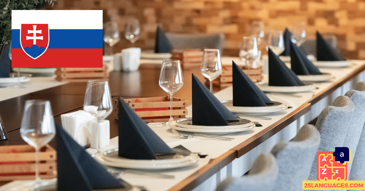 Вивчення словацької мови - Фрази для соціальних подій (вітання, святкування, співчуття)