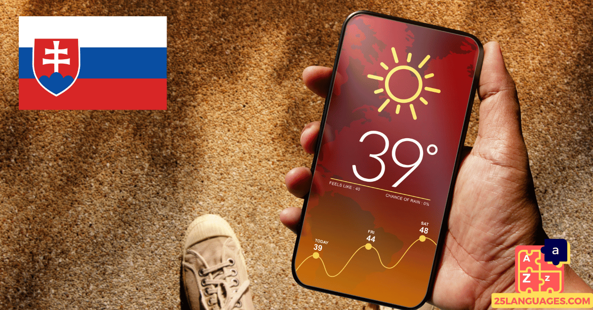 Вивчення словацької мови - Фрази для запитання про погоду