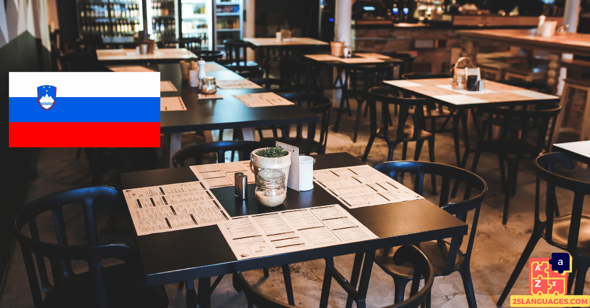 Learn Slovenian - Cafe Vocabulary