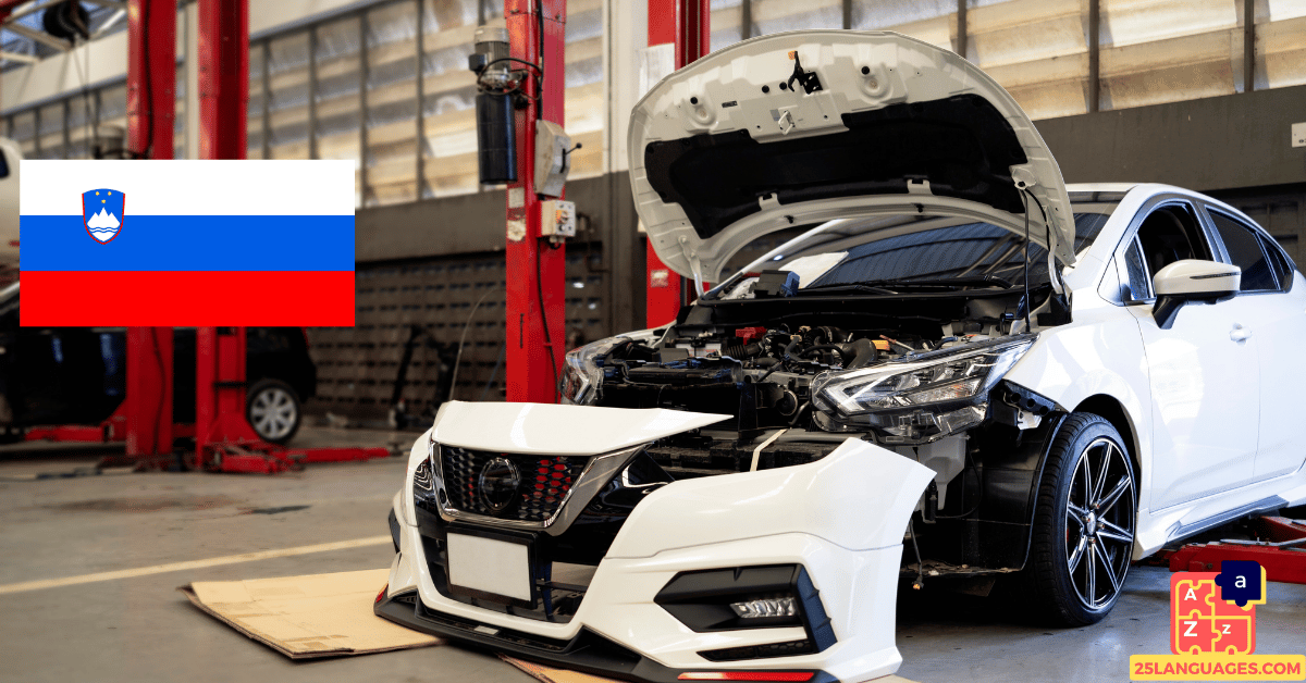 Learn Slovenian - Car Parts