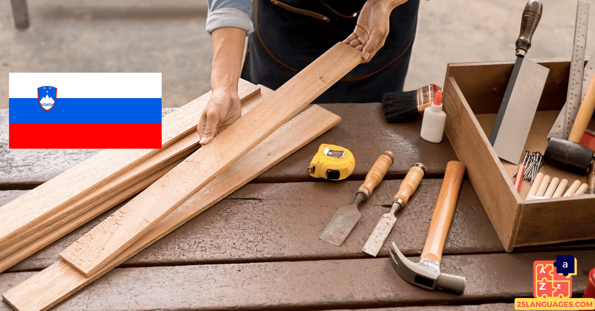 Learn Slovenian - Carpenter Tools