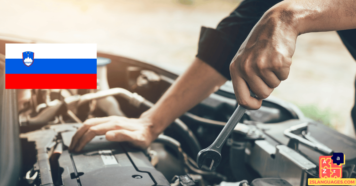 Learn Slovenian - Mechanic Tools
