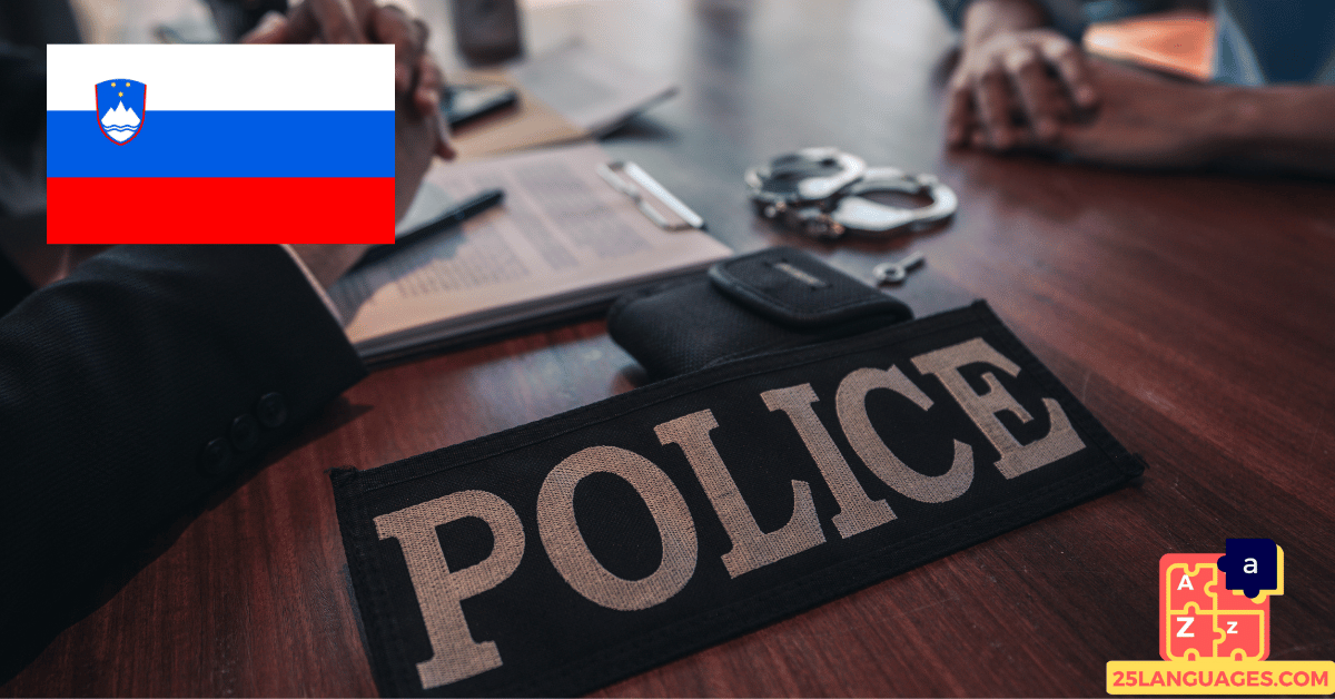 Learn Slovenian - Phrases in the police station