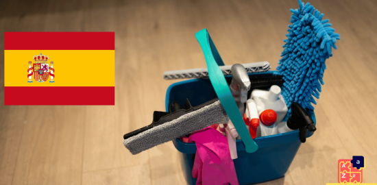 Learn Spanish - Cleaning Tools