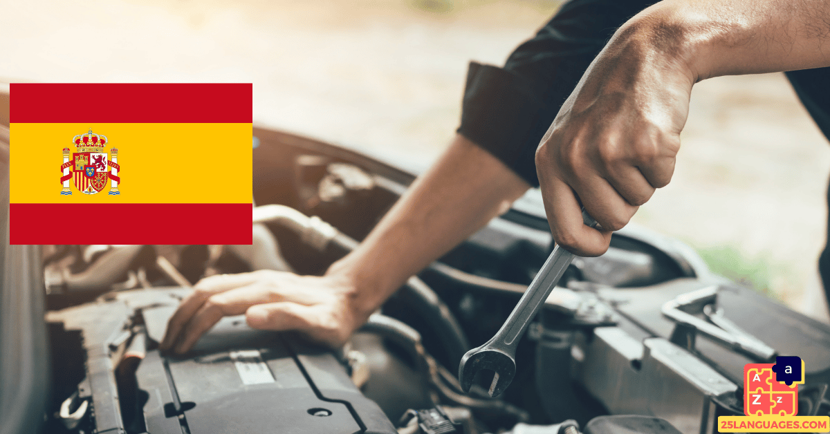 Learn Spanish - Mechanic Tools