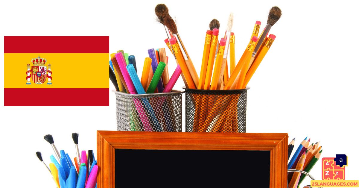 Learn Spanish - School Supplies