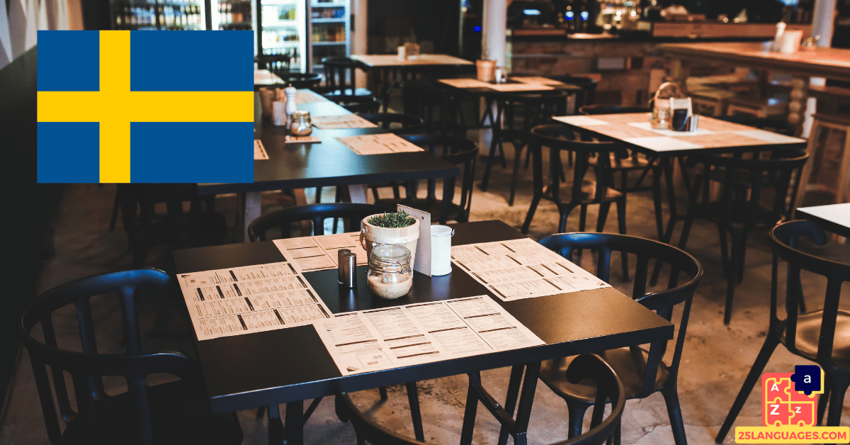 Learn Swedish - Cafe Vocabulary