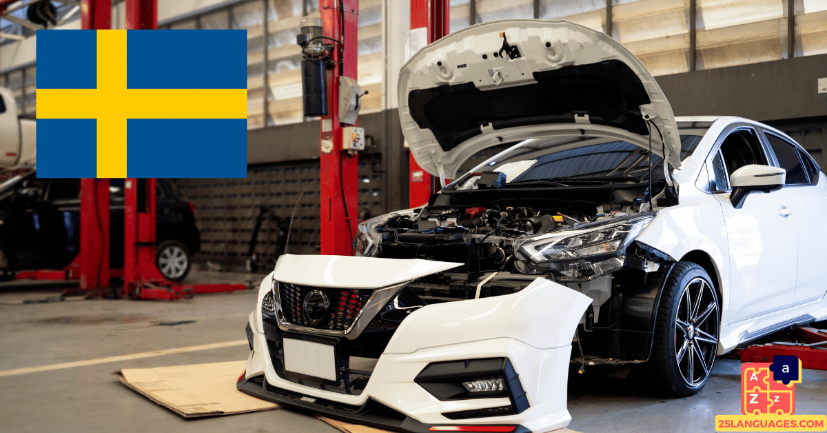 Learn Swedish - Car Parts