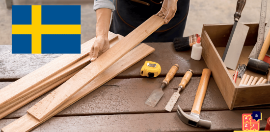 Learn Swedish - Carpenter Tools