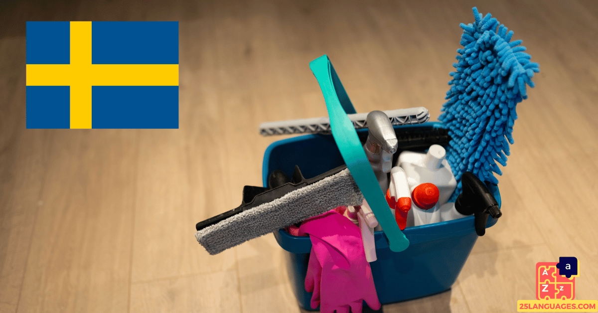 Learn Swedish - Cleaning Tools