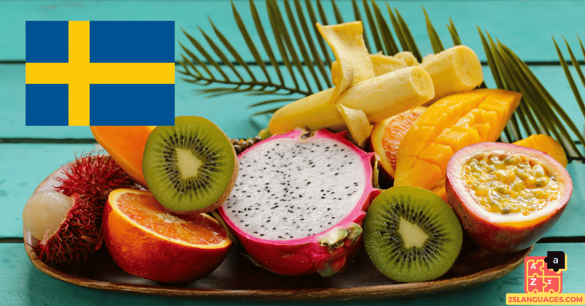Learn Swedish - Fruit