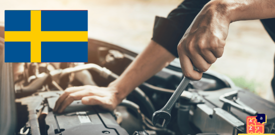 Learn Swedish - Mechanic Tools