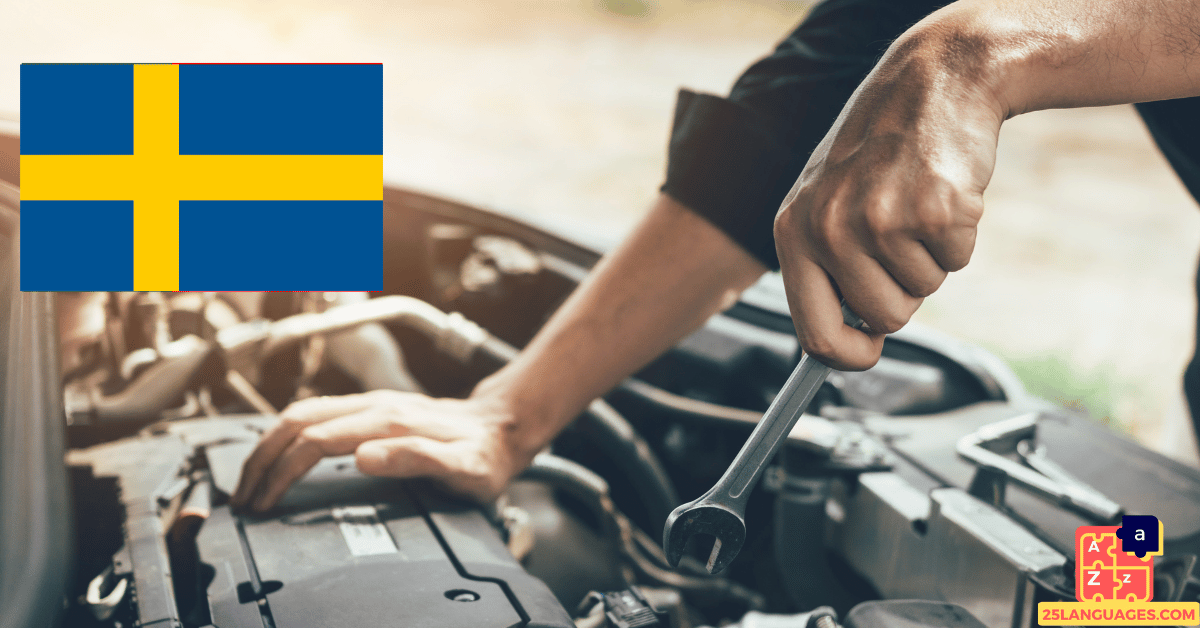 Learn Swedish - Mechanic Tools