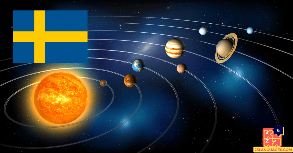 Apprendre le suédois - Planètes du système solaire
