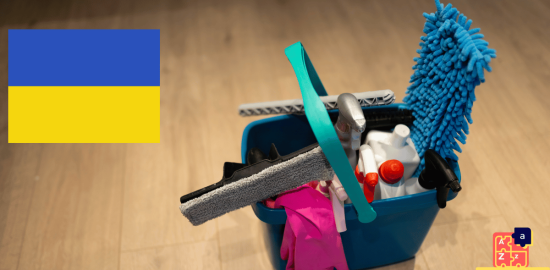 Learn Ukrainian - Cleaning Tools